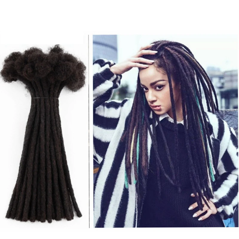 Cheap men dreads human hair loc extensions remy dreadlock extensions dread locs human hair dreadlocs braiding hair