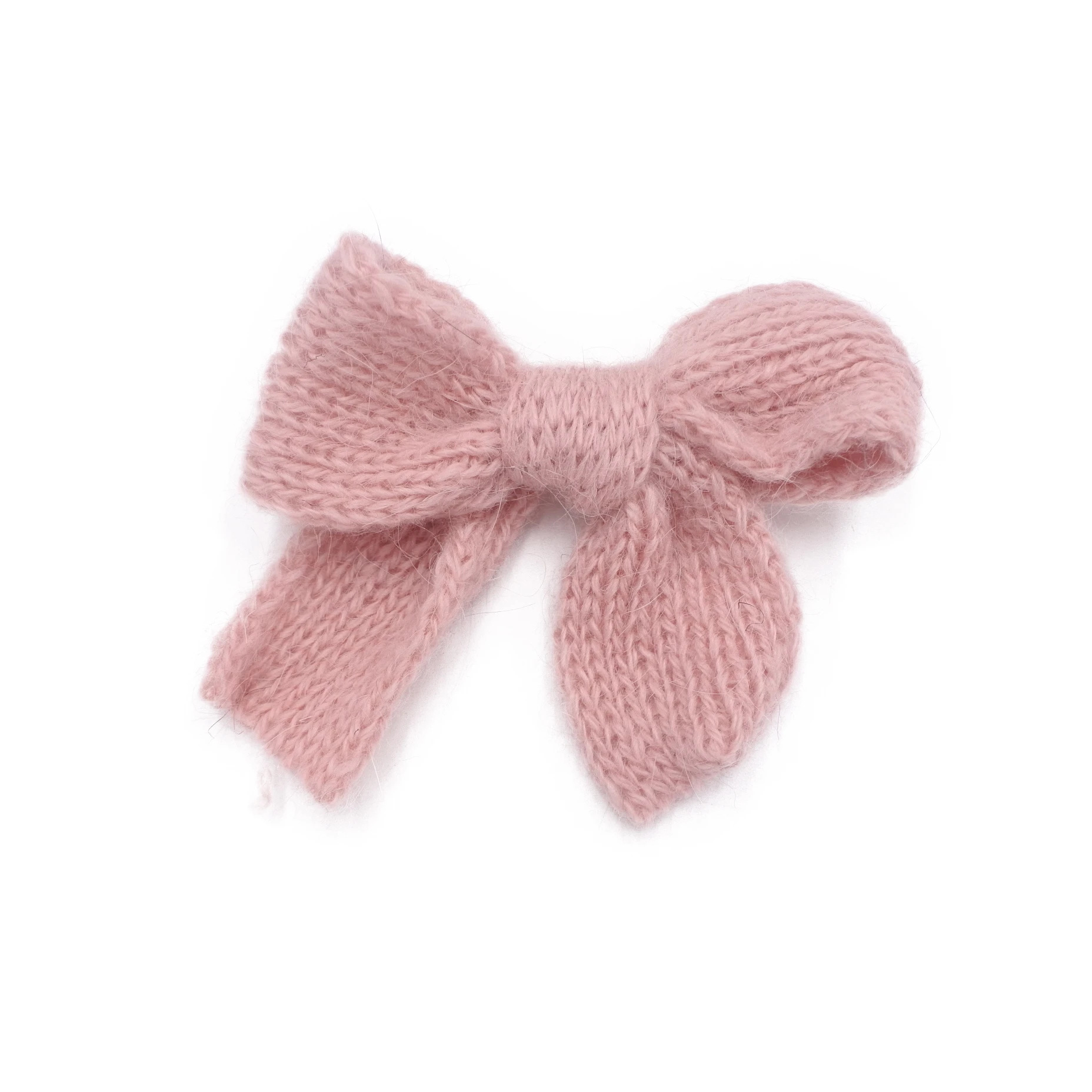 Factory Kids Girls Knit Bows Hair Clips Handmade Knot bow  Hair Accessories 2021