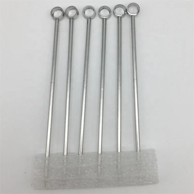 4' Metal Stainless Steel Bartender Essentials Cocktail Olive Martini Appetizer Fruit Glass Pick Stick Stirrer Prod Sword Set