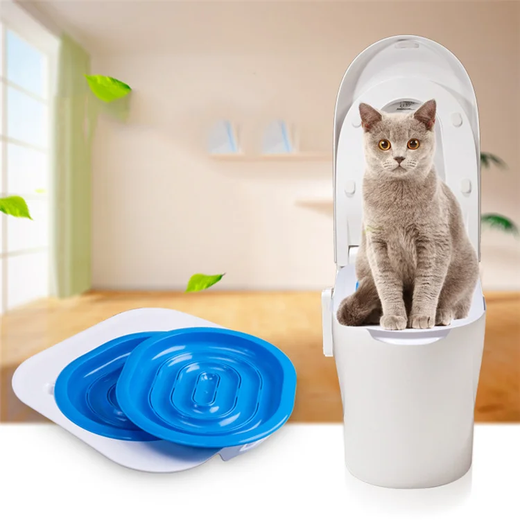 40*40*3,5 см пластиковые ПЭТ плюшевые игрушки для кошачий лоток Комплект ковриков тренер кошка сиденье для унитаза