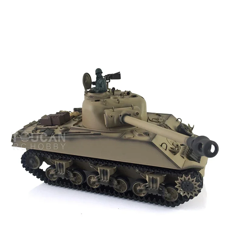 2 4 г Henglong 1/16 шкала TK7.0 пластиковая версия M4A3 Sherman RTR RC модель 3898 TH17665