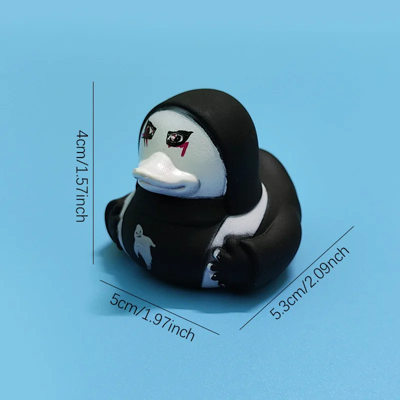 2025 Halloween New Style High Quality Eco-Friendly Bath Toy Rubber Duck Yellow Duck with Customizable Colour Shape Safe Babies