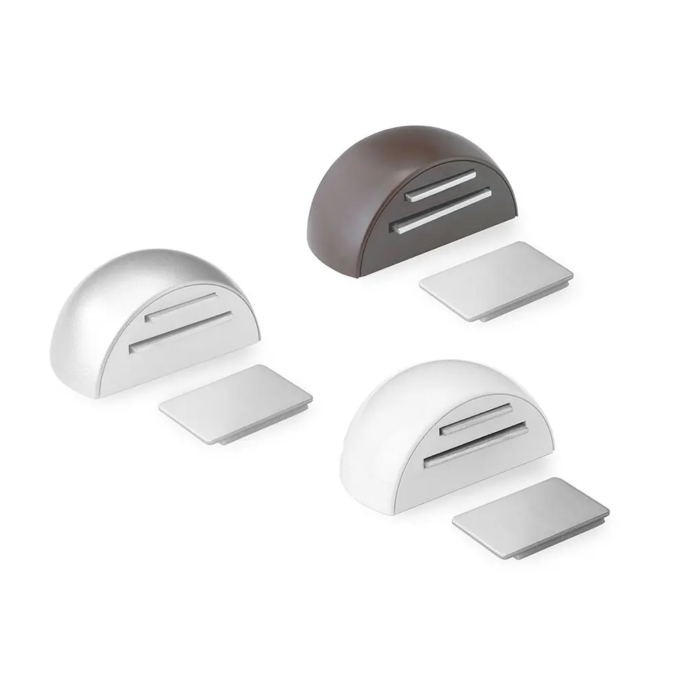 Economical Low Price Plastic Magnetic Door Stopper Sticker Mounting Wall Door Protection Door Stopper