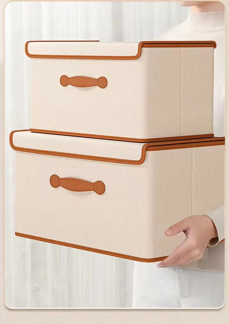 11LFolding Clothes Storage Bag Portable Wardrobe Sorting StorageBox with Reinforced Handle for Bedding Quilt Organizers Cabinets