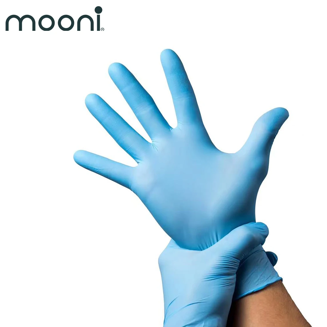 Blue Defender Safety Nitrile Examination Gloves Grade Chemo-Rated Powder Free Compound Vinyl Gloves