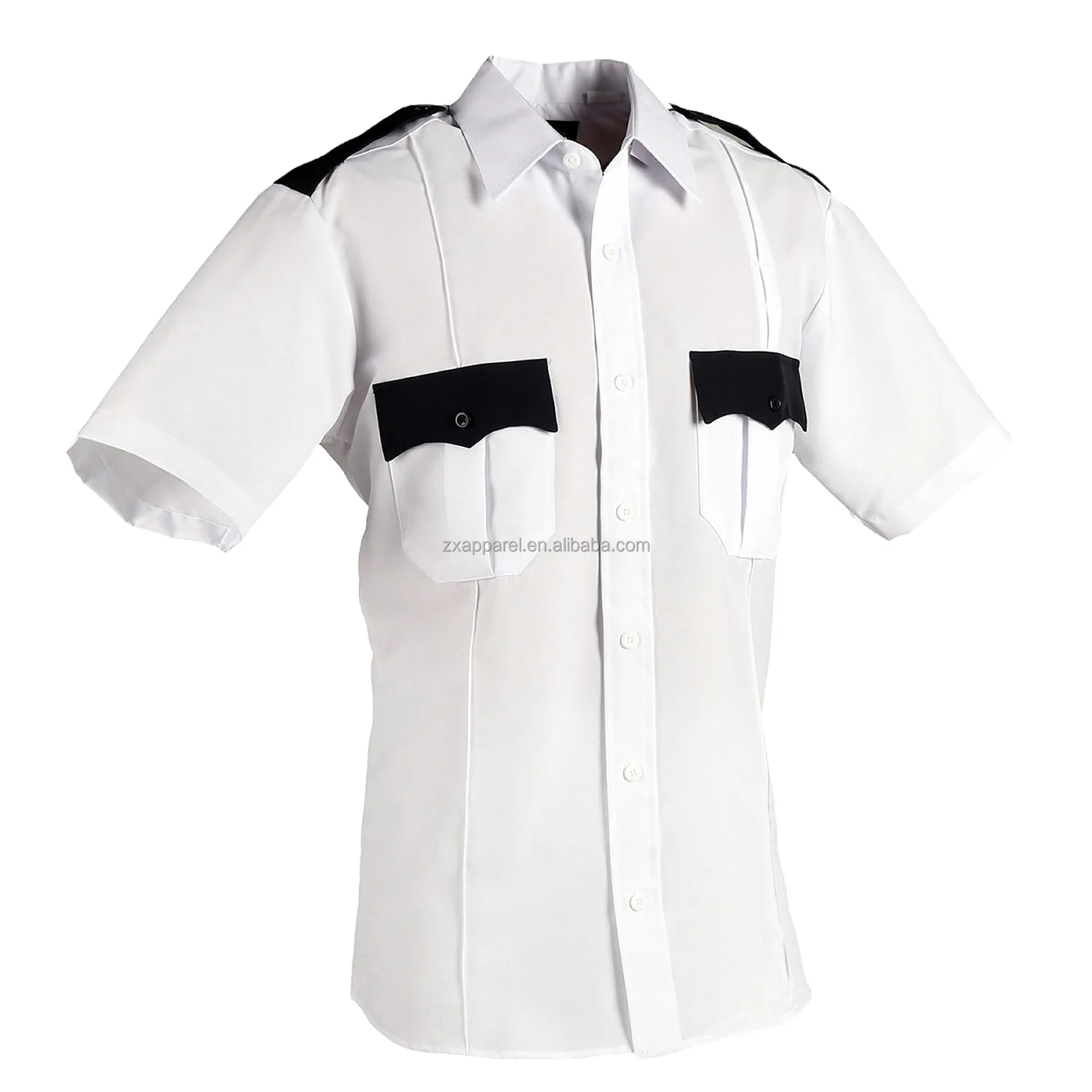 Unisex Short Sleeve Button Down Shirt Law Enforcement Security Guard Uniform Shirts