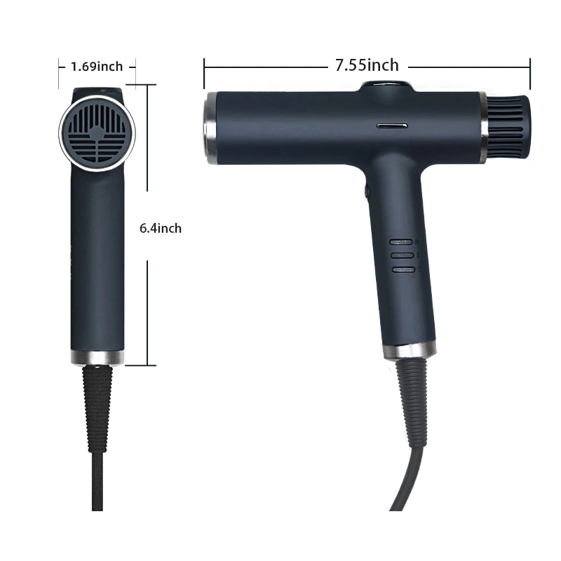 2022 model rev air hair dryer Leafless 2000W BLDC Brushless Hair Blow Dryer Professional Salon Ionic High Speed Hair Dryer