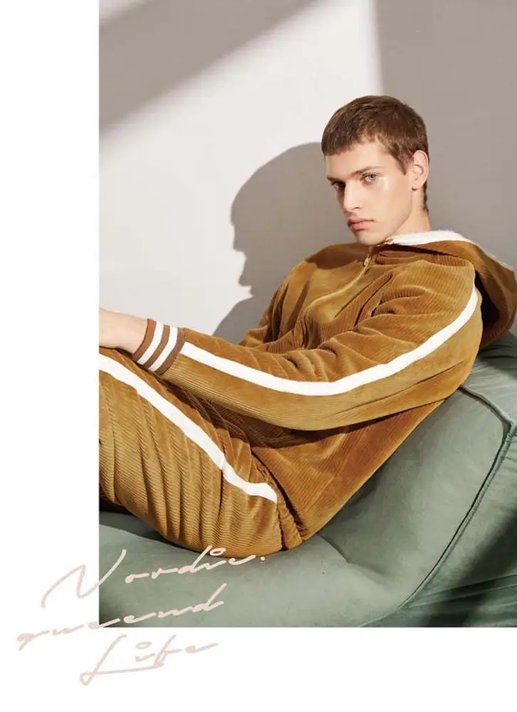 High Quality Unique pajamas mens Winter velvet thick warm winter pajamas