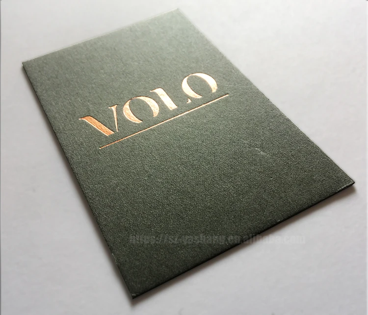 Gray customized rose gold foil business paper card / greeting thank you card postcard /visit card printing