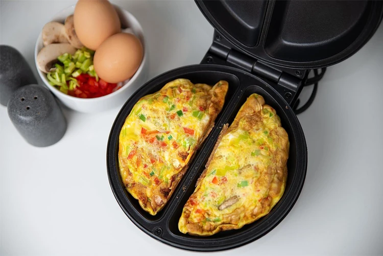 18 cm Electric Non-stick Omelet Maker Snack Pocket Maker Dessert Maker