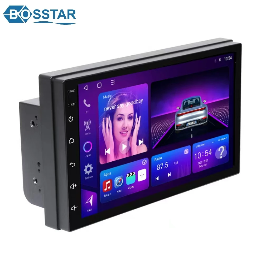 Bosstar Android 12.0 Car Multimedia Player 7Inch Universal Car Radio Topway TS10 With CarPlay GPS