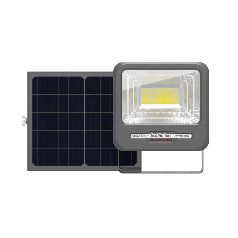outdoor garden lighting intelligent light control 60w led flood light ip65 waterproof with solar powered