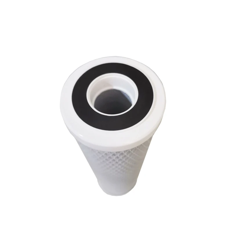 Easy-to-change high capacity coconut shell based water filter replacement for pre filtration for Reverse osmosis systems