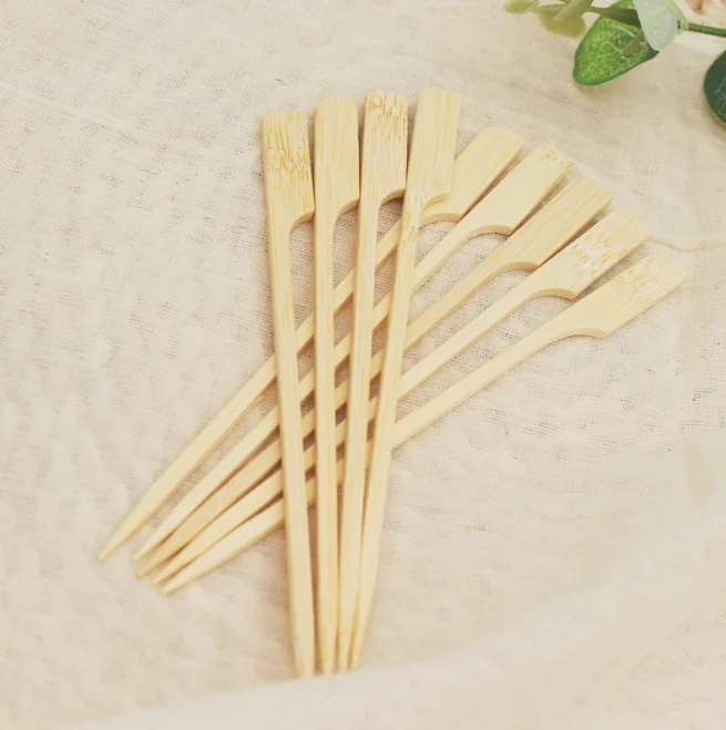 Chinese Factory Importers Wholesale Non Stick Party Barbecue Meat 100mm 4 Inch Disposable Nature BBQ Bamboo Stick Skewers