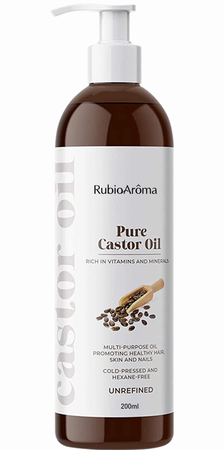  private label customize cold pressed bulk natural organic hair eyelash eyebrow growth jamaican black castor