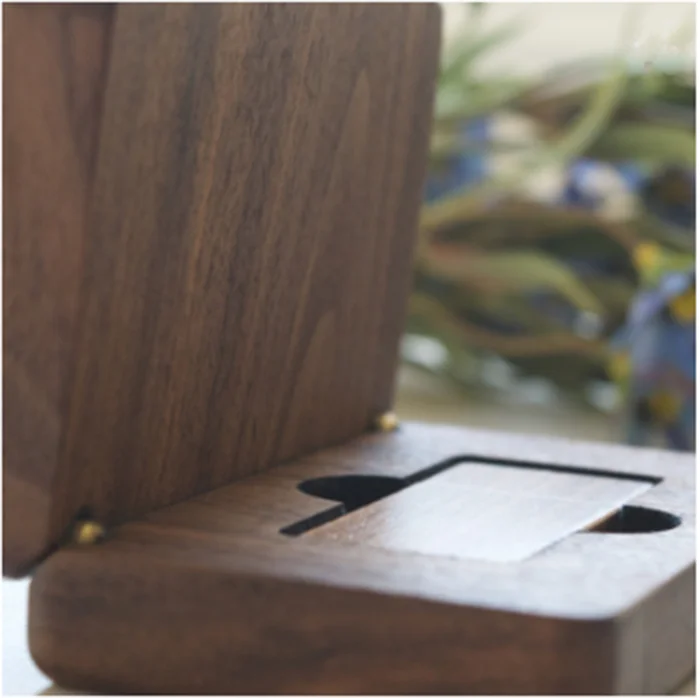 Luxury walnut wooden gift box of usb flash drive