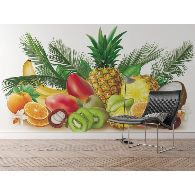 Фотообои на заказ для гостиной, настенные кухонные обои с фруктами