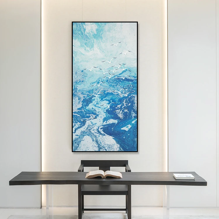 embroidery Modern light luxury style painting of birds decorative painting traditional chinese painting horse wall art