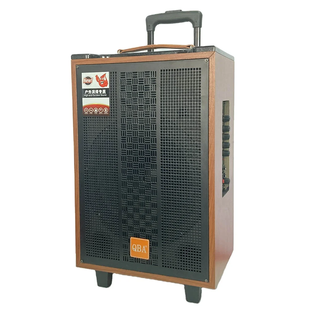 China produce Top quality multifunction digital fm radio media  portable fm radio wire 12 inch karaoke trolley speaker
