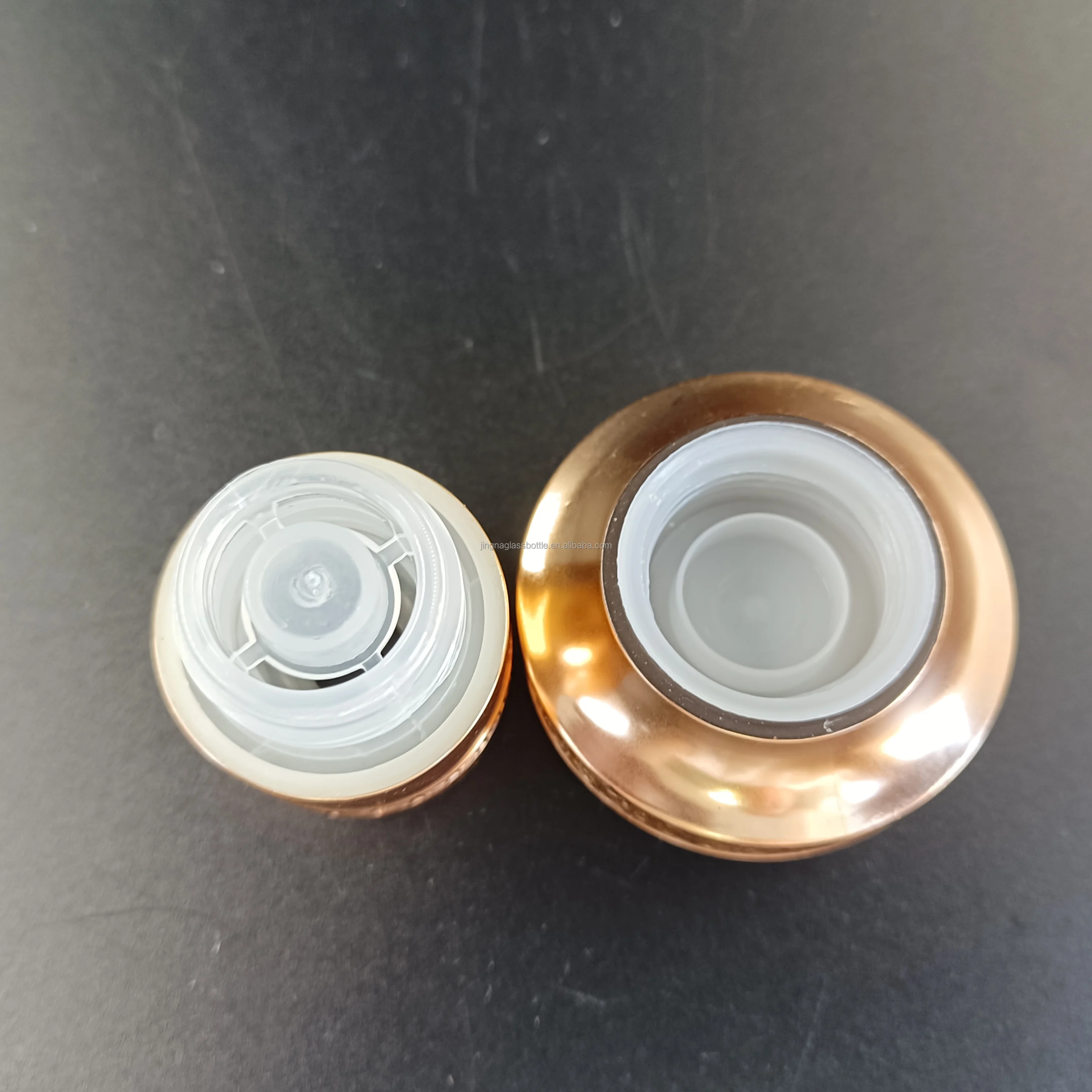 JINGNA Custom LOGO 33 47 33*47 mm Non-refillable cap closures spirits vodka whiskey tequila plastic aluminum glass bottle caps