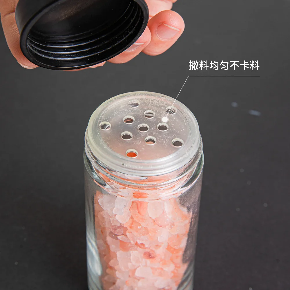 18pcs Kitchen Cabinet Ferris Wheel Glass Seasoning Rack Rotating Organizer Spice Glass Bottle Storage Jar