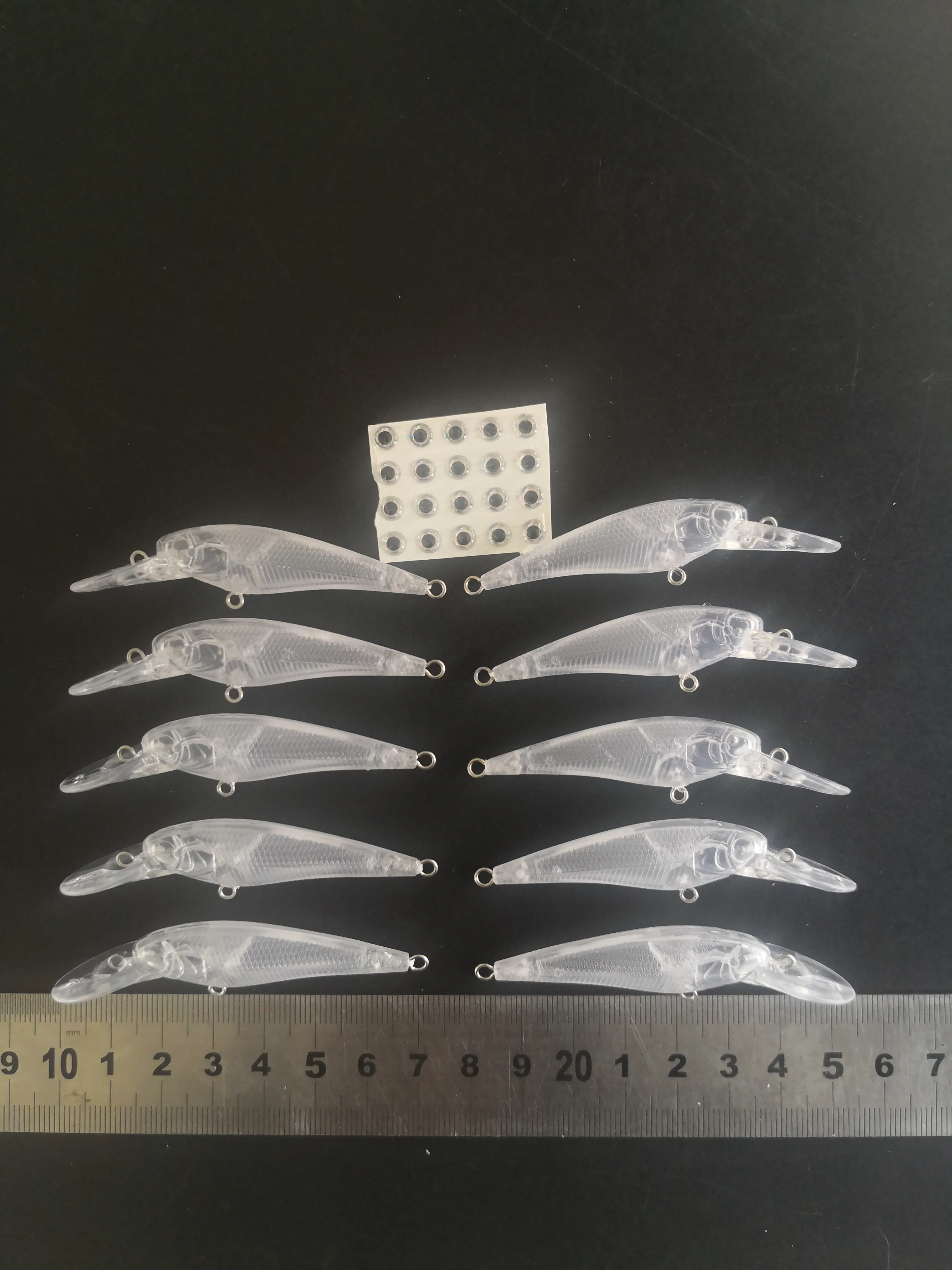 NO MOQ Unpainted Minnow bait Fishing Lure Body 75MM 2.8G Blank lures FREE EYE 8182