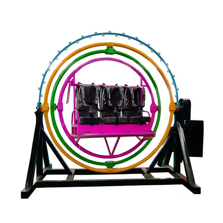 Fantasy human gyro rides Virtual reality simulated rides park for sale