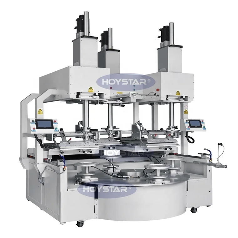 3 Colors Ceramic Plate Pad Printing Machine for bowl