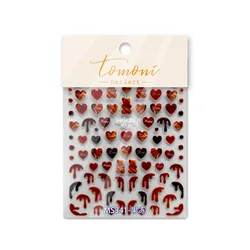 Fashion Design Nail Stickers Water Drop Blood 5D Jelly Nail Stickers For Diy