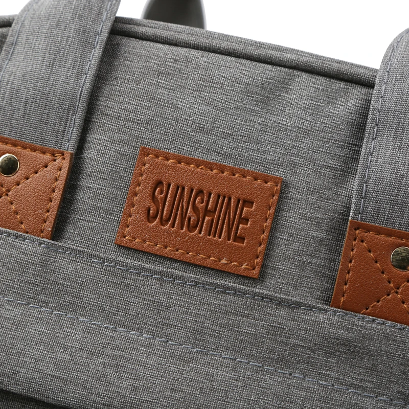 Amazon Hot Selling Fashion Mom Nappy Bag Waterproof Travel Backpack Multifunctional Crib Diaper Bag With Mosquito Net