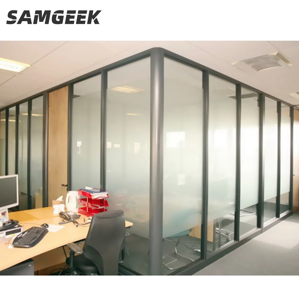 Premium Quality Modern Design Glass Wall Mobile Partition with Acoustic Certified Doors Office Furniture for Hall Application