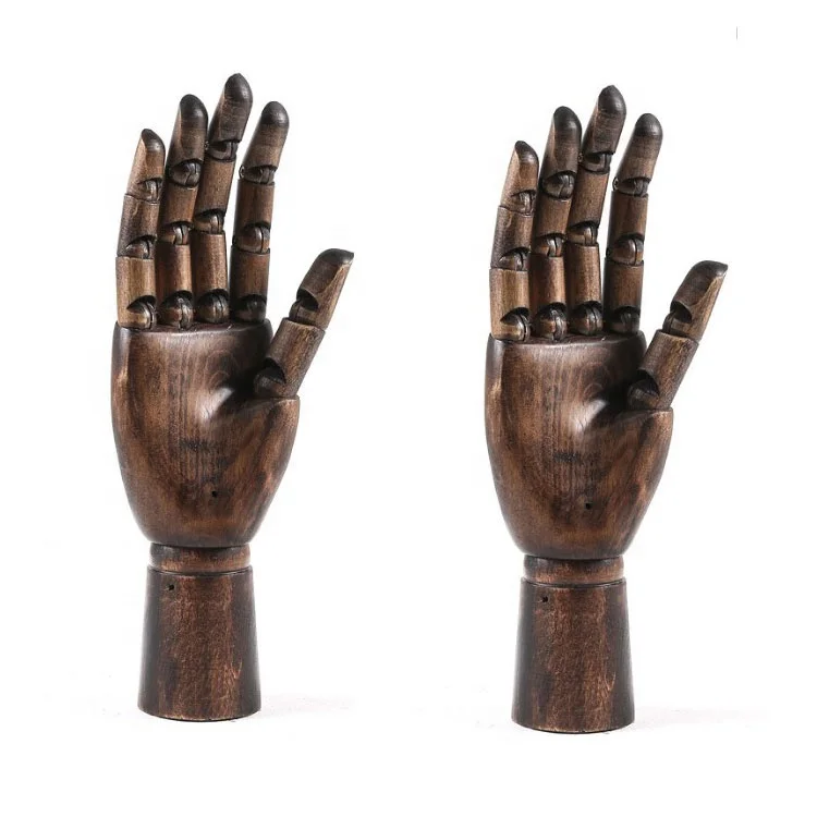 2024 ювелирный дисплей картина Темный ручной работы деревянный шарнирный Манекен