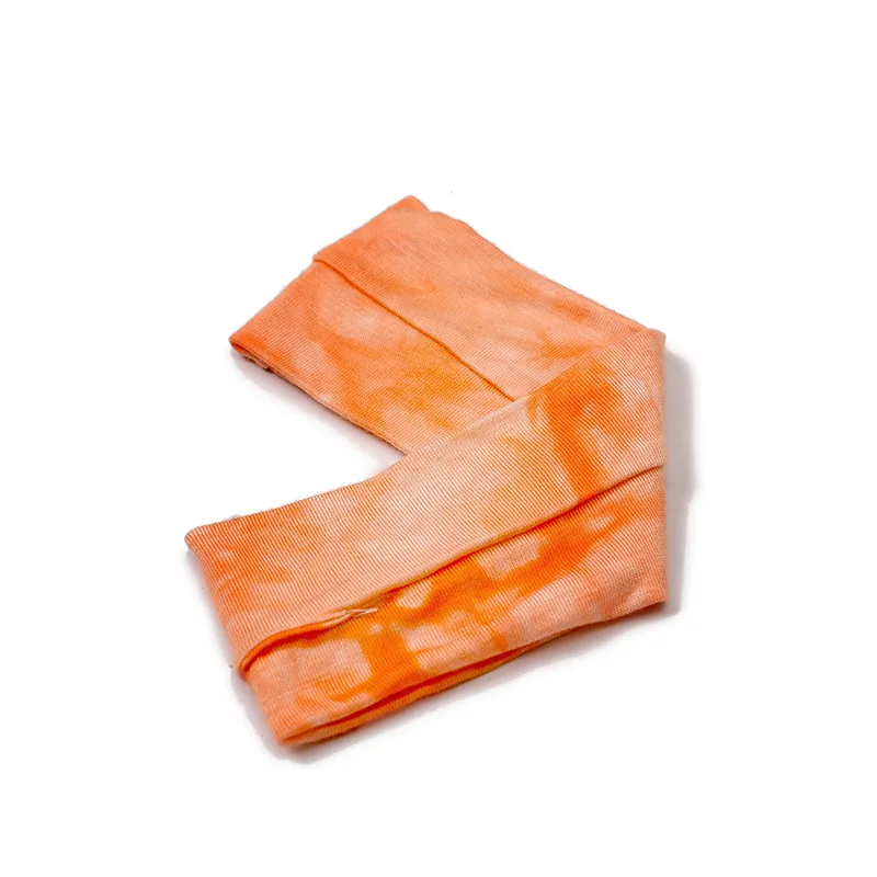 New Women Summer Head Band Cotton Yoga Gym Hair Band Elastic Sweat Sport Hair Bands Tie Dye Print Hoop Hairbands