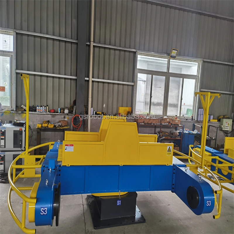 Rotating electric controlled - automatic horizontal rotation type three axis welding positioner