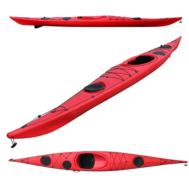 New Arrival Oem Custom One Person Fishing Plastic Sea Kayak Touring