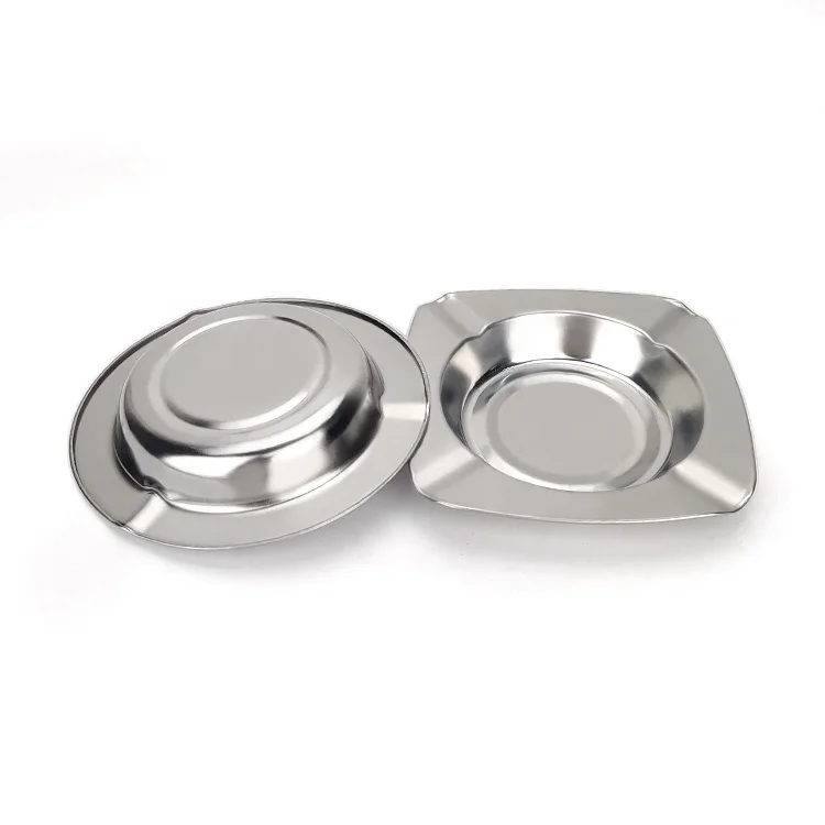 Custom Cigar Logo Shape Metal Portable Ashtray Stainless Steel  cheap ashtray