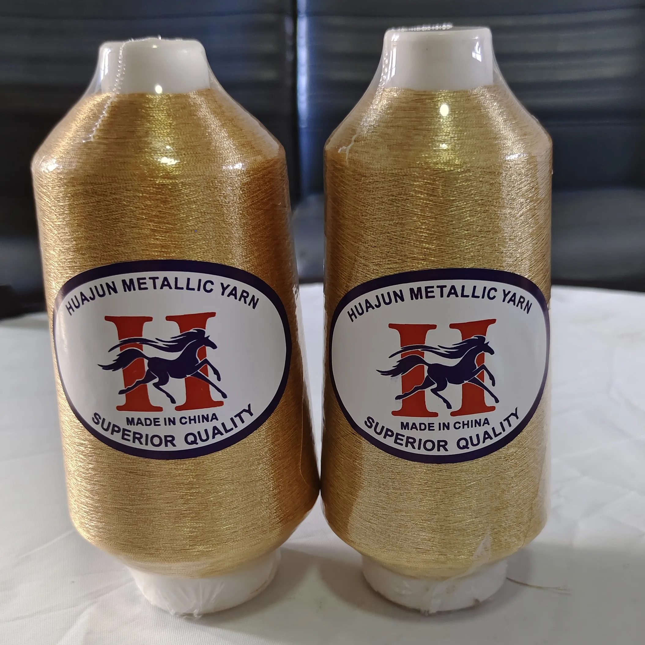 GOOD PRICE  MS/ST-Type Metallic Yarn fluorescent  gold KR  hot sell Embroidery Metallic Yarn zari