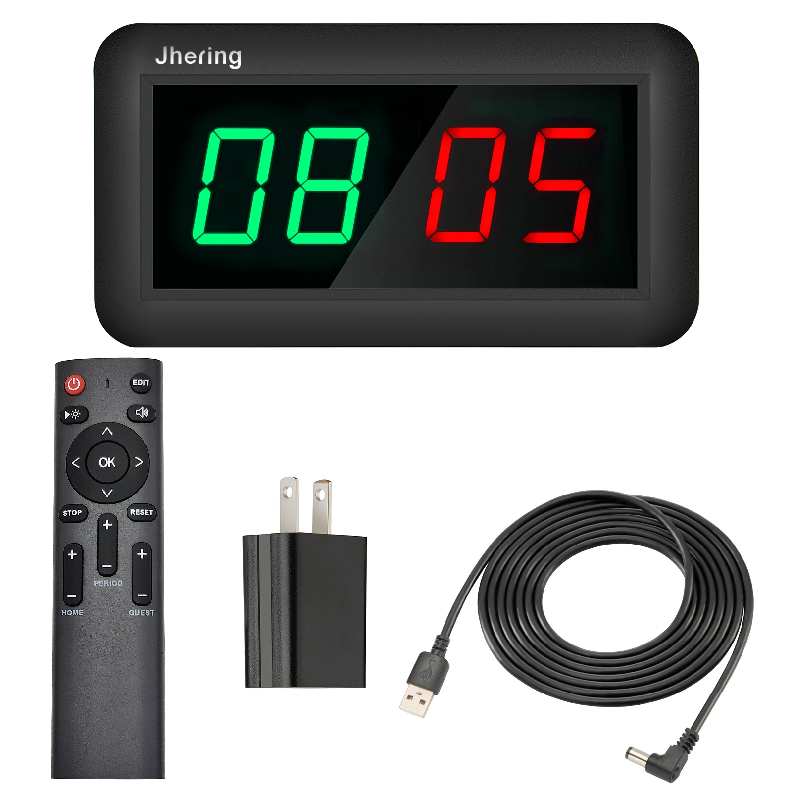 Jhering 1.5 Inch Score Keeping Count down/up Timer Basketball Electronic Digital Football LED Scoreboard