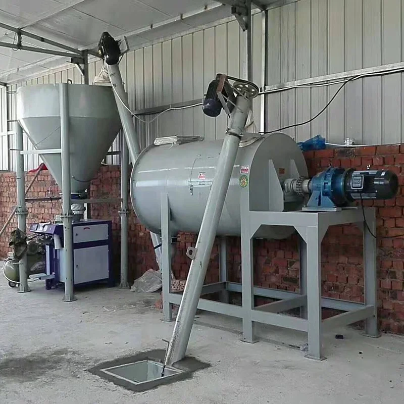 Good quality Tile grout premix powder cement dry mortar ribbon blender mixer machine/ dry mix mortar production line