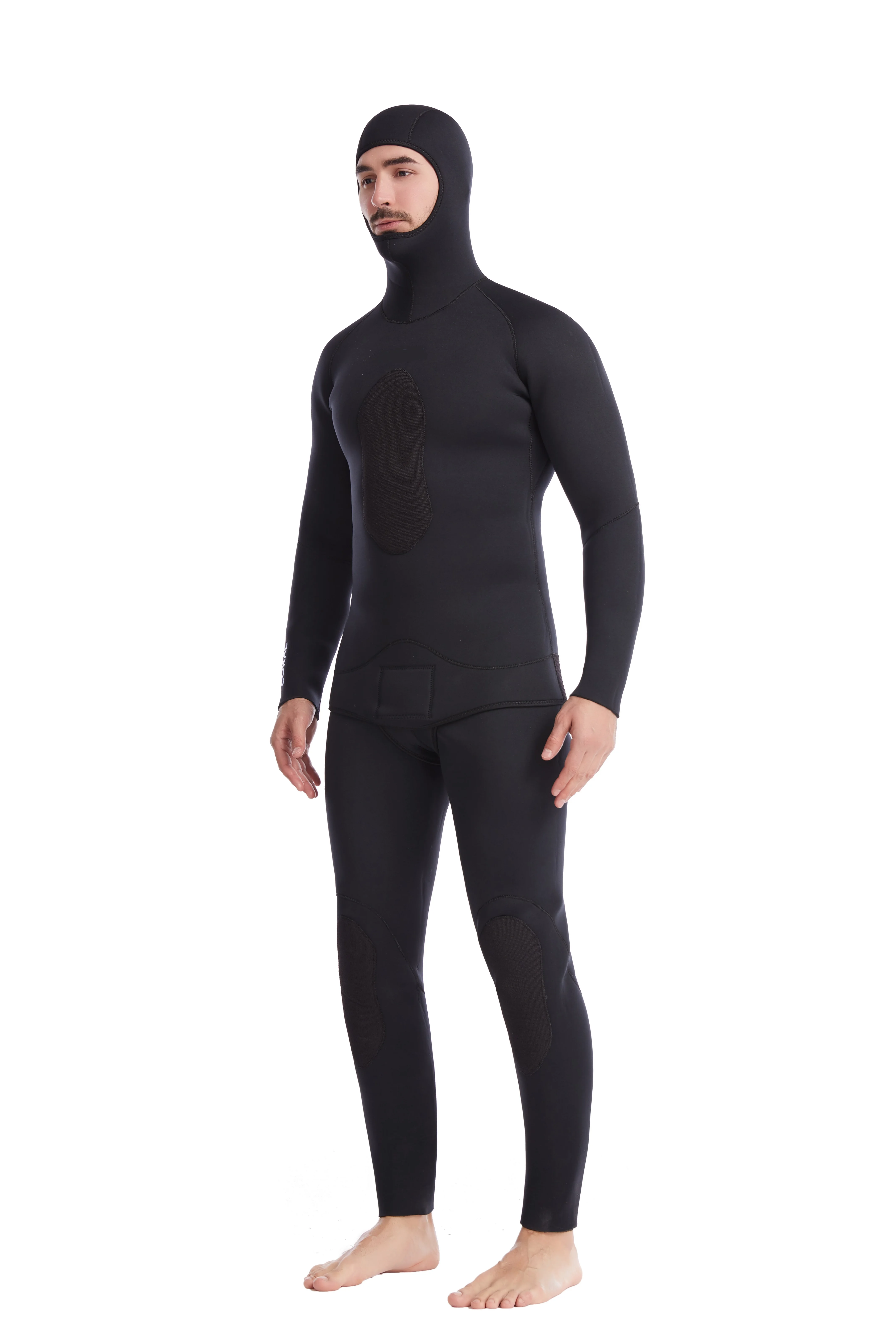 High Quality Neoprene Diving Suits With Hood  Keep Warm Surfing Diving Wetsuit For Men