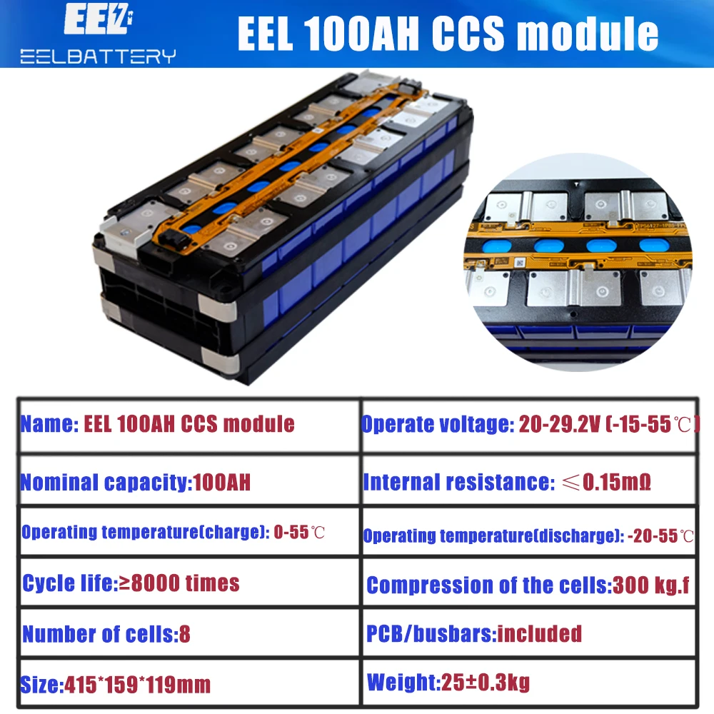 EEL CCS 25.6V 100Ah battery module solar energy storage lithium ion cell lifepo4 battery pack 24v 48v battery modules Pre-sale