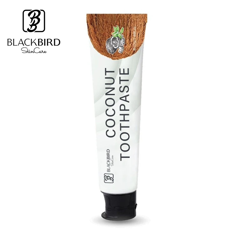Private Label Organic Coconut Oil Anti-Plaque Toothpaste OEM/ODM Vegan Teeth Whitening Toothpaste