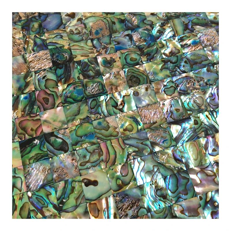 Green Abalone Mother of pearl mosaic wall tiles shell backsplash door panel luxury decor sticker 12x12inch