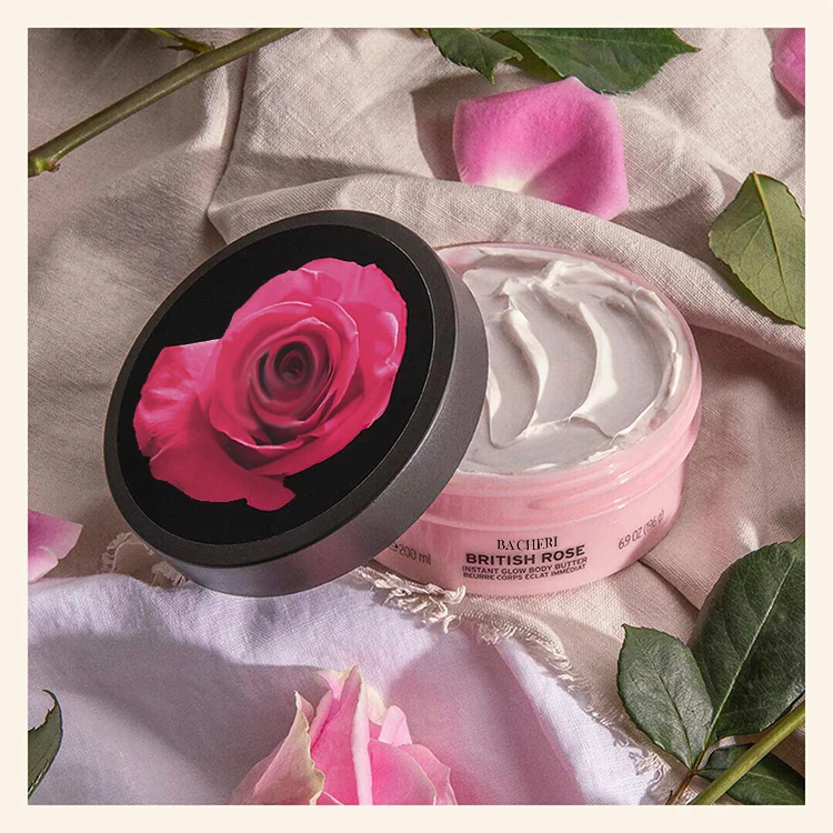 Private Label Vendor 100% Pure Natural Organic Rose Mango Shea Butter Moisturizing Body Lotion Whipped Body Butter