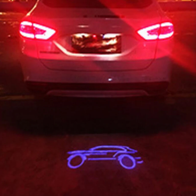 car logo emblem ambient stop reversing warning fog laser projector LED tail light