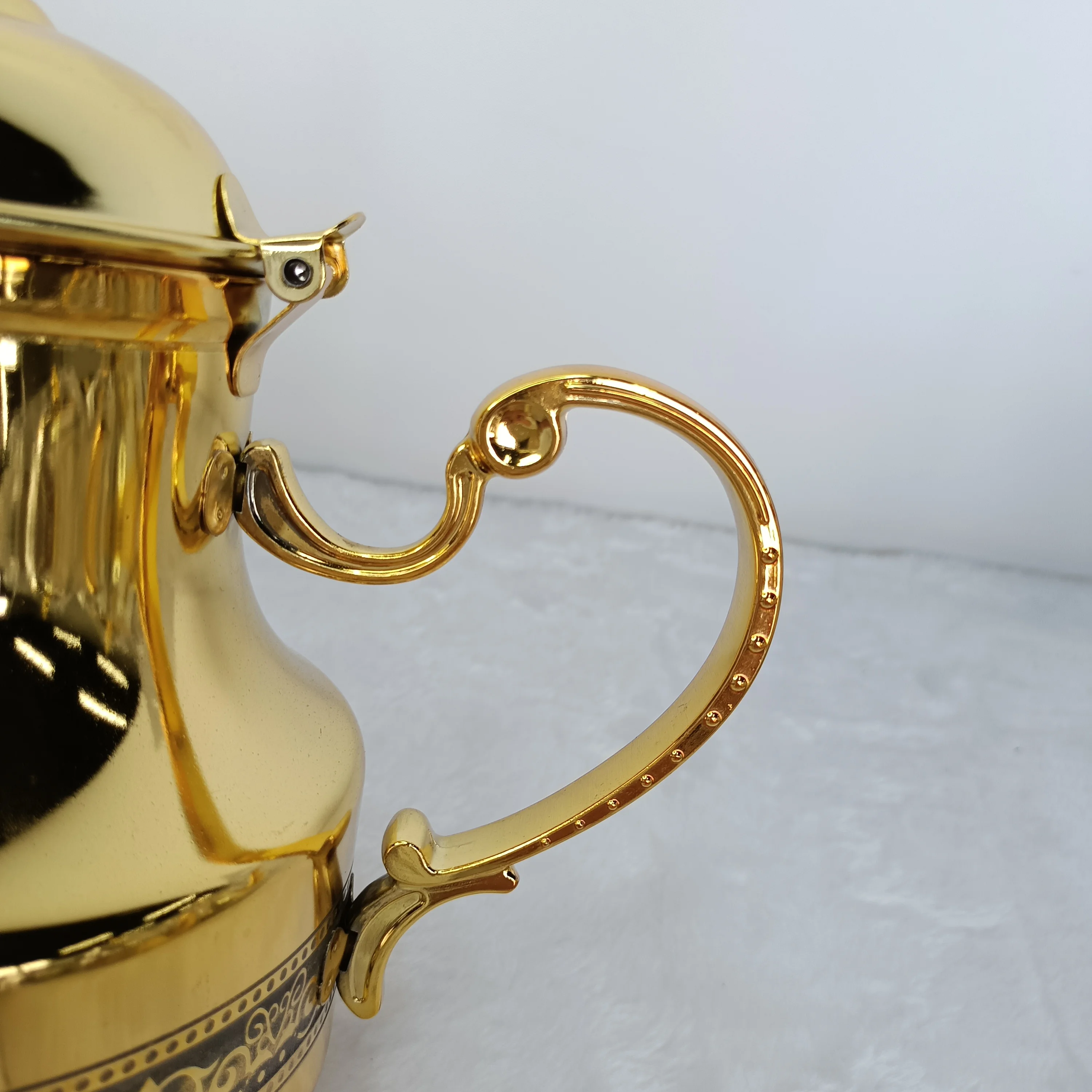 Stainless Steel Gold Silver Mini Tea Pot Ramada Decoration Coffee Pot Arabic Turkish Morocco Tea Kettle