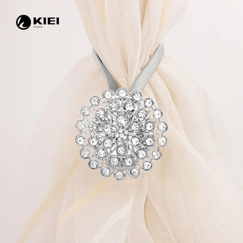 KIEI home use magnetic tassel drapery tie back gorden tiebacks curtain clip