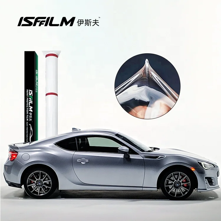 ISFFILM устойчивый к воздействию песка мгновенное заживление антицарапин прозрачный клей ТПУ Защитная пленка для краски автомобиля pellicola ppf