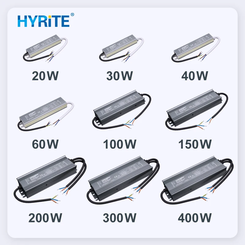 Factory Wholesale 220V Waterproof slim AC DC 12V 24V 40W UL Led Driver IP67 Switching Power Supply