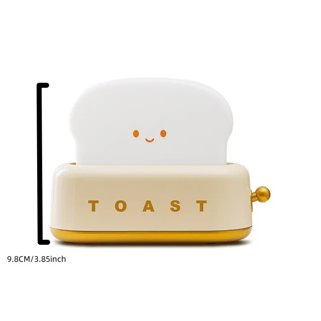 Cute Toast LED Children Night Light Touch Sensor USB Charge Bedroom Decoration Lamp LED Gift Light